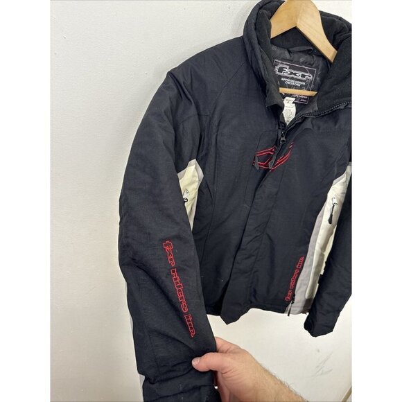 FXR Woman 8 Crush Inked Jacket Snowmobile Black White Winter Coat - Picture 2 of 12